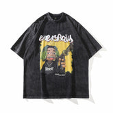 T-shirt rétro à manches courtes pour homme, ample