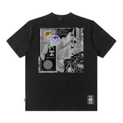 T-shirt Homme et Femme Impression Vintage Manches Courtes Ample Couple