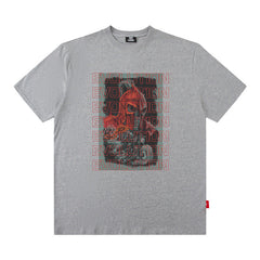 T-shirt imprimé homme à manches courtes T-shirt imprimé ample homme et femme