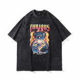 T-shirt Homme Imprimé Dessin Animé Manches Courtes T-shirt Bébé Garçon et Fille Été Ample Couple