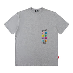 T-shirt à manches courtes unisexe ample et décontracté