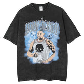 Mens T-Shirts Vintage Rodman Print Short Sleeve T-Shirts High Street