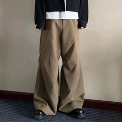 Men's Vintage Pants Men's Trousers Wide Tube High Street Wide Foot Pants Tide MIJKO