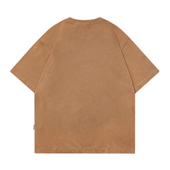 T-shirt homme Vêtement homme T-shirt décontracté rétro américain à manches courtes pour couple