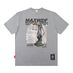 T-shirt homme à manches courtes, pour bébé garçon et fille, haut ample d'été à col rond