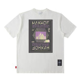Men T Shirt Retro Hip Hop Printed Short Sleeve T-shirt for Men and Women