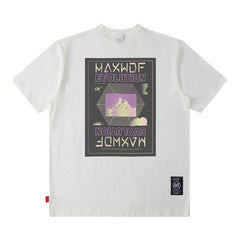 T-shirt Rétro Hip-Hop Imprimé à Manches Courtes pour Hommes et Femmes