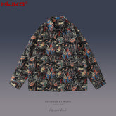 Mens Jacket Embroidered Mainstream Fashion Jacket Windbreaker MIJKO