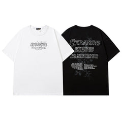 T-shirt homme printemps et été, nouveau couple, demi-manches, Hip Hop, manches courtes, pour hommes et femmes