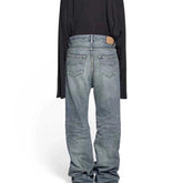 Men's Vintage Pants Men's Women's Spring and Summer Wash Water-polished White Trousers Pull Jeans MIJKO