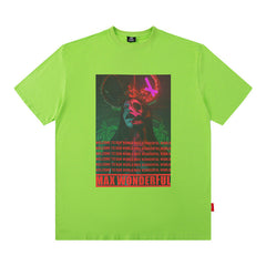 T-shirt Imprimé Homme Manches Courtes T-shirt Homme et Femme Ins Street