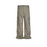 Men Vintage Pants design trousers its card multi-pocket casual overalls MIJKO