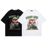 Men's T Shirt Printed round Neck Short Sleeve T-shirt Men's and Women's Retro Loose
