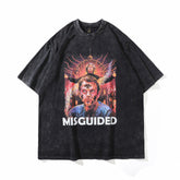 T-shirt Homme Col Rond Ample Hip Hop Manches Courtes pour Hommes et Femmes
