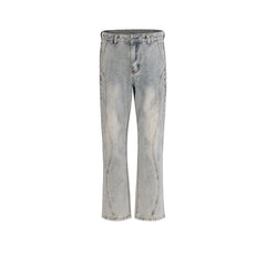 Men's Vintage Pants Spliced trousers Men's trendy jeans MIJKO