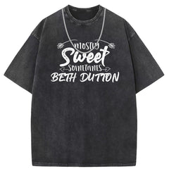 Men T Shirts Short Sleeve T-Shirt Women Washed Old American