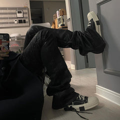 Mens Vintage Pants men's women's autumn and winter RICK micro-pull trousers jeans MIJKO