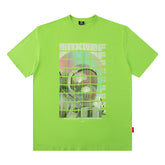T-shirt Homme Imprimé Astronaut Hip Hop Manches Courtes T-shirt Couple Homme et Femme