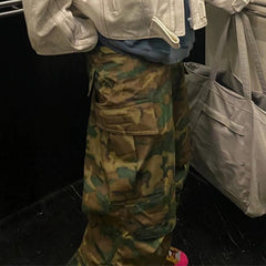 Men's Vintage Pants Men's Women's Camouflage Overalls Leggings Foot Casual Trousers MIJKO