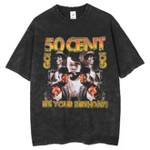 Mens T Shirts do old gray printing T-shirt washing water