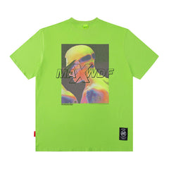 T-shirt Homme Imprimé Manches Courtes Unisexe Américain Rétro Ample