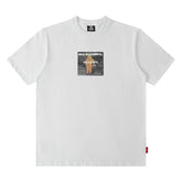 T-shirt pour homme imprimé manches courtes T-shirt ample unisexe style hip-hop