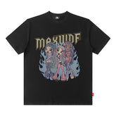 T-shirt dessin animé homme manches courtes T-shirt homme et femme marque de mode américaine Ins