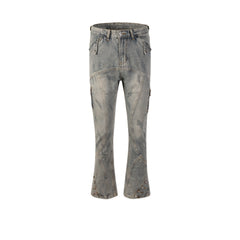 Men Vintage Pants trousers trendy men's and women's micro-pull jeans MIJKO