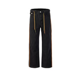 Men's Vintage Pants Trousers High Street Men's and Women's Spliced Jeans MIJKO
