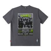 Men T Shirt Hip Hop Print Short Sleeve T-shirt Men and Women All-Matching Cotton