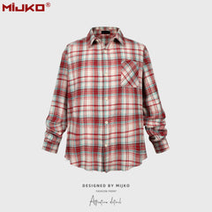 Mens Jacket Plaid Jacket Unisex Cityboy MIJKO