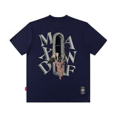 Men T Shirt Dark High Street T-shirt Men and Women Couple Loose Short Sleeve