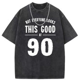 Men T Shirts Vintage oversize printed short-sleeved T-shirt