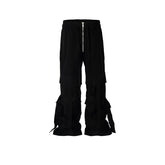 Men's Vintage Pants Men's Women's Straight Pull Overalls MIJKO