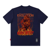 Men's T Shirt Printed Short-Sleeved T-shirt Men's and Women's High Street Hip Hop Retro