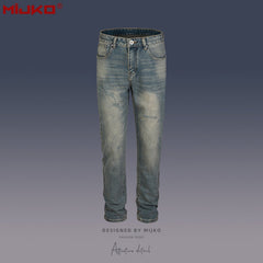 Mens Vintage Pants Distressed Jeans MIJKO
