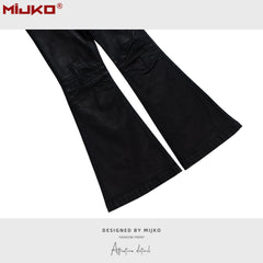 Mens Vintage Pants BootCut Jeans MIJKO