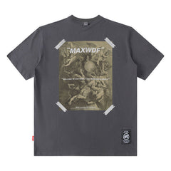 T-shirt unisexe en coton à manches courtes de marque Street Tide