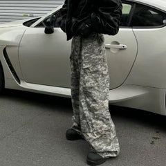 Men's Vintage Pants Men's Women's Baggy Overalls Straight Casual Pants MIJKO