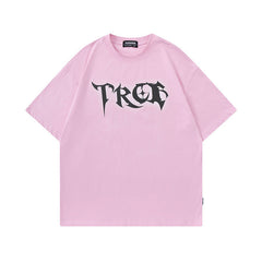T-shirt homme impression graffiti de rue, T-shirt à manches courtes, couple Hip Hop pour hommes et femmes