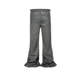 Men Vintage Pants Washed Slim Fit Old Micro-Flared Jeans MIJKO