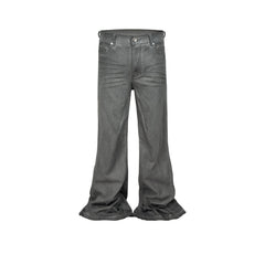 Men Vintage Pants Washed Slim Fit Old Micro-Flared Jeans MIJKO