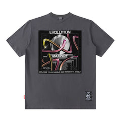 T-shirt imprimé à manches courtes pour homme et femme