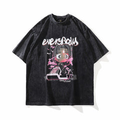 T-shirt ample unisexe à manches courtes