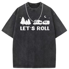 Men T Shirts Short Sleeve T-Shirts Women Washed Old American