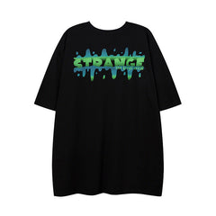 Men T Shirt Printed Short-Sleeved T-shirt Men and Women Casual Couple