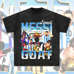 Mens Vintage Football T-Shirt Vintage Macy Print Short Sleeve T-Shirt