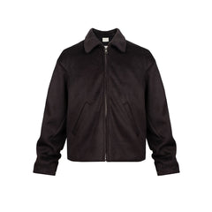 Men Jacket Splicing Design Neutral Woolen Unisex Short Jacket MIJKO