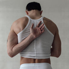 Rave Outfits Mens Vest Bottoming Shirt