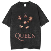 Men T Shirts American Queen Band T-Shirt Loose